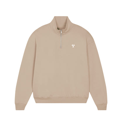 THE NORDIC HW ZIP NECK SWEAT // Nordic Sand Dune