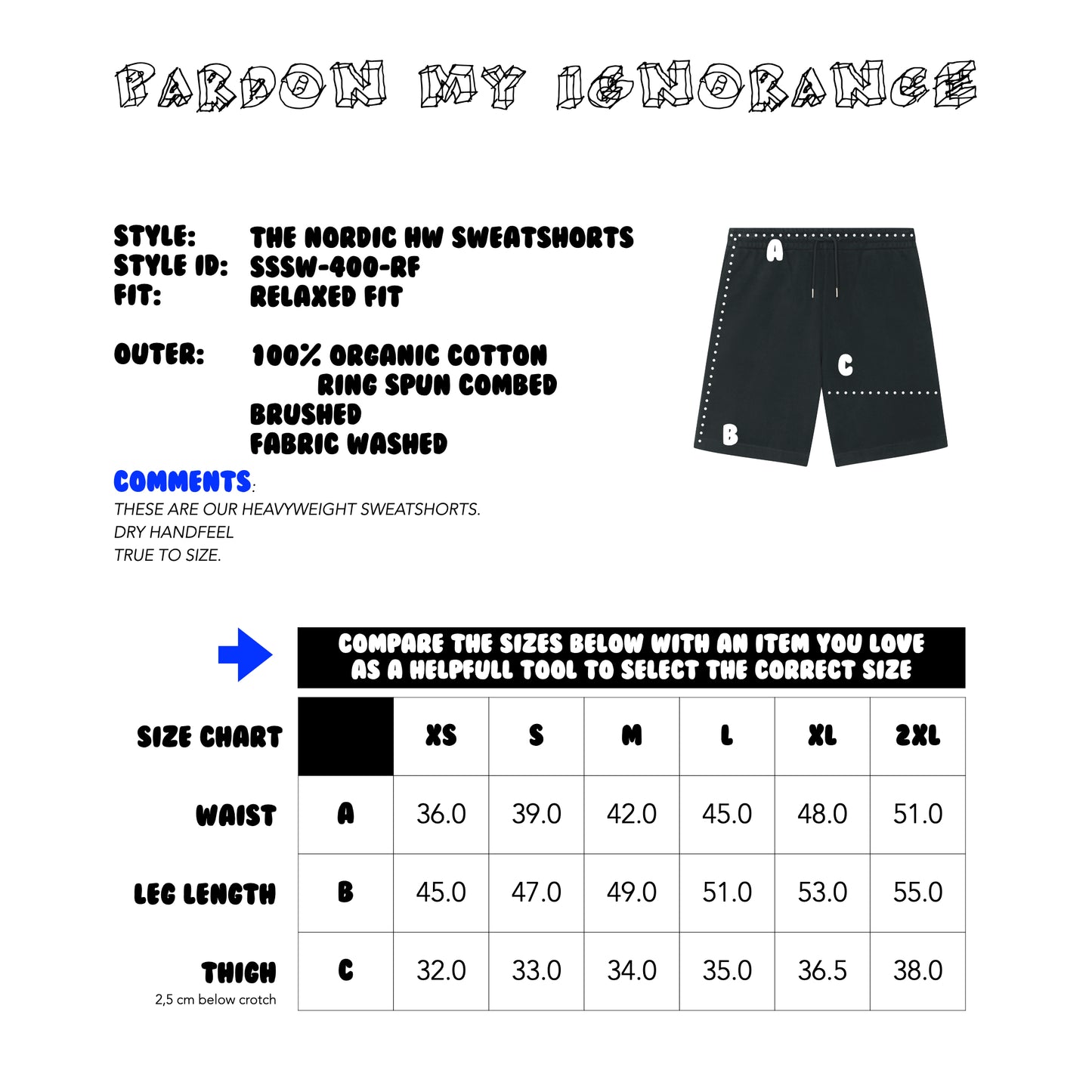 THE NORDIC HW SWEATSHORTS // Nordic Grey Melange