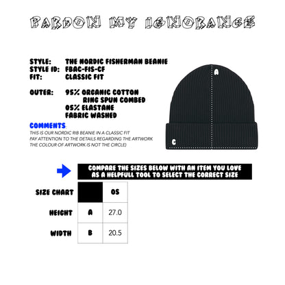 THE NORDIC FISHERMAN BEANIE // Nordic Deep Black