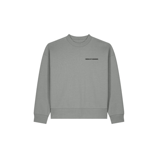 50/50 RECYCLED/ORGANIC COTTON  // OVERSIZED SWEATSHIRT // NORDIC STONE GREY