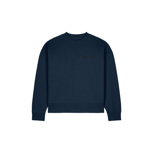 50/50 RECYCLED/ORGANIC COTTON  // OVERSIZED SWEATSHIRT // NORDIC MIDNIGHT BLUE