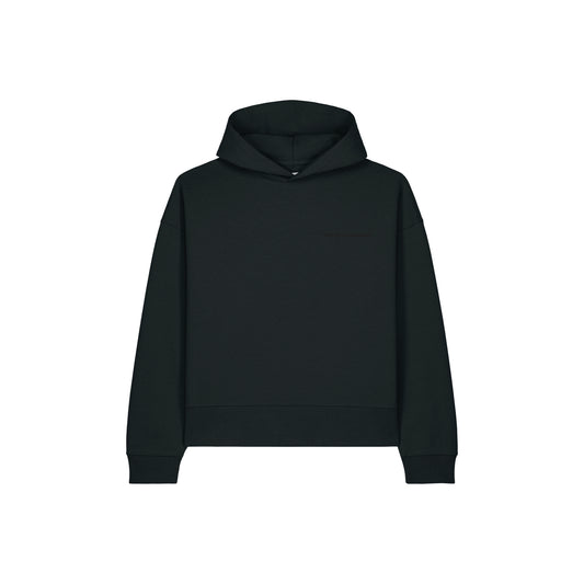 50/50 RECYCLED/ORGANIC COTTON  // OVERSIZED HOODIE // NORDIC DEEP BLACK