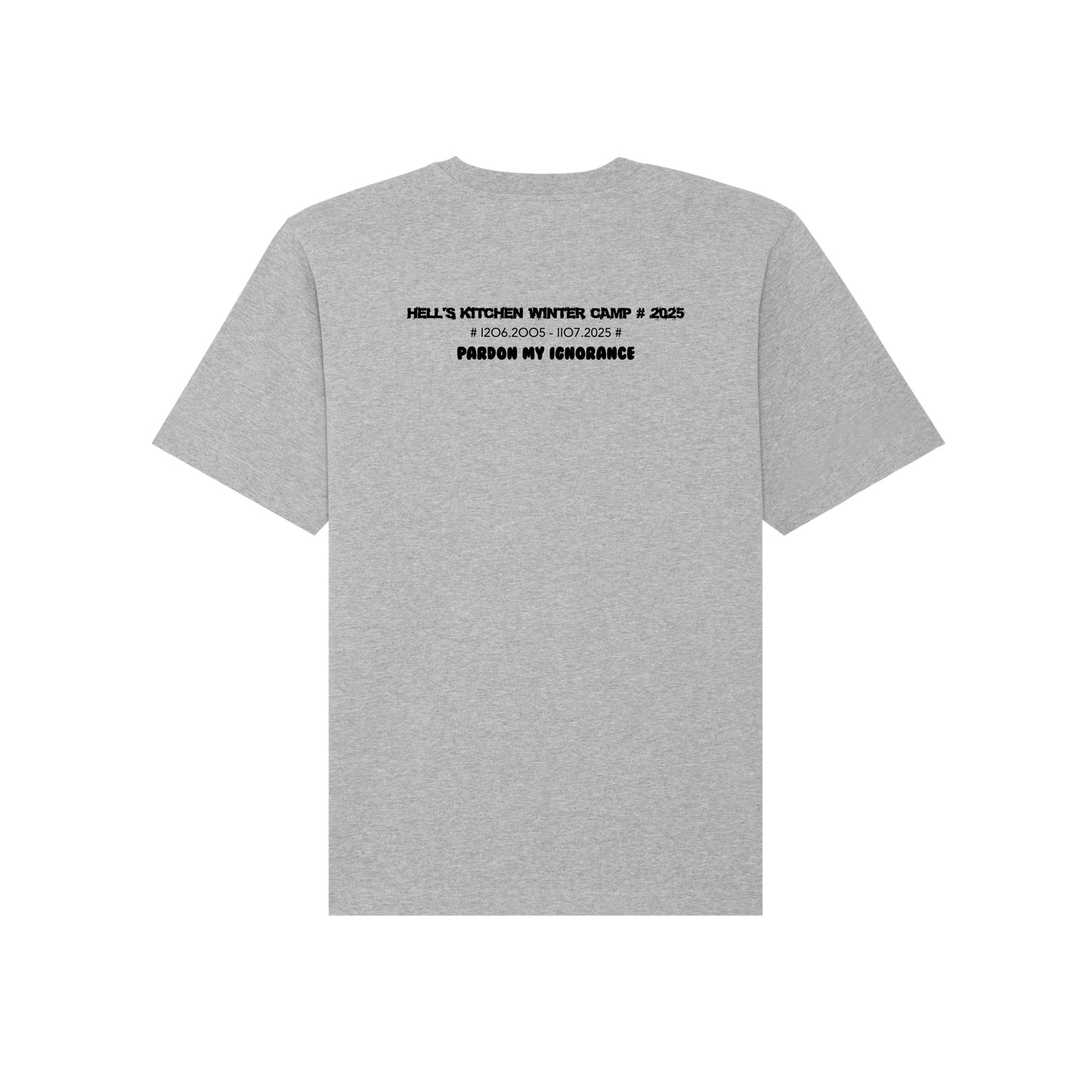 HELL'S KITCHEN WINTER CAMP 2025 //  HW SS TEE // Nordic Grey Melange & Black