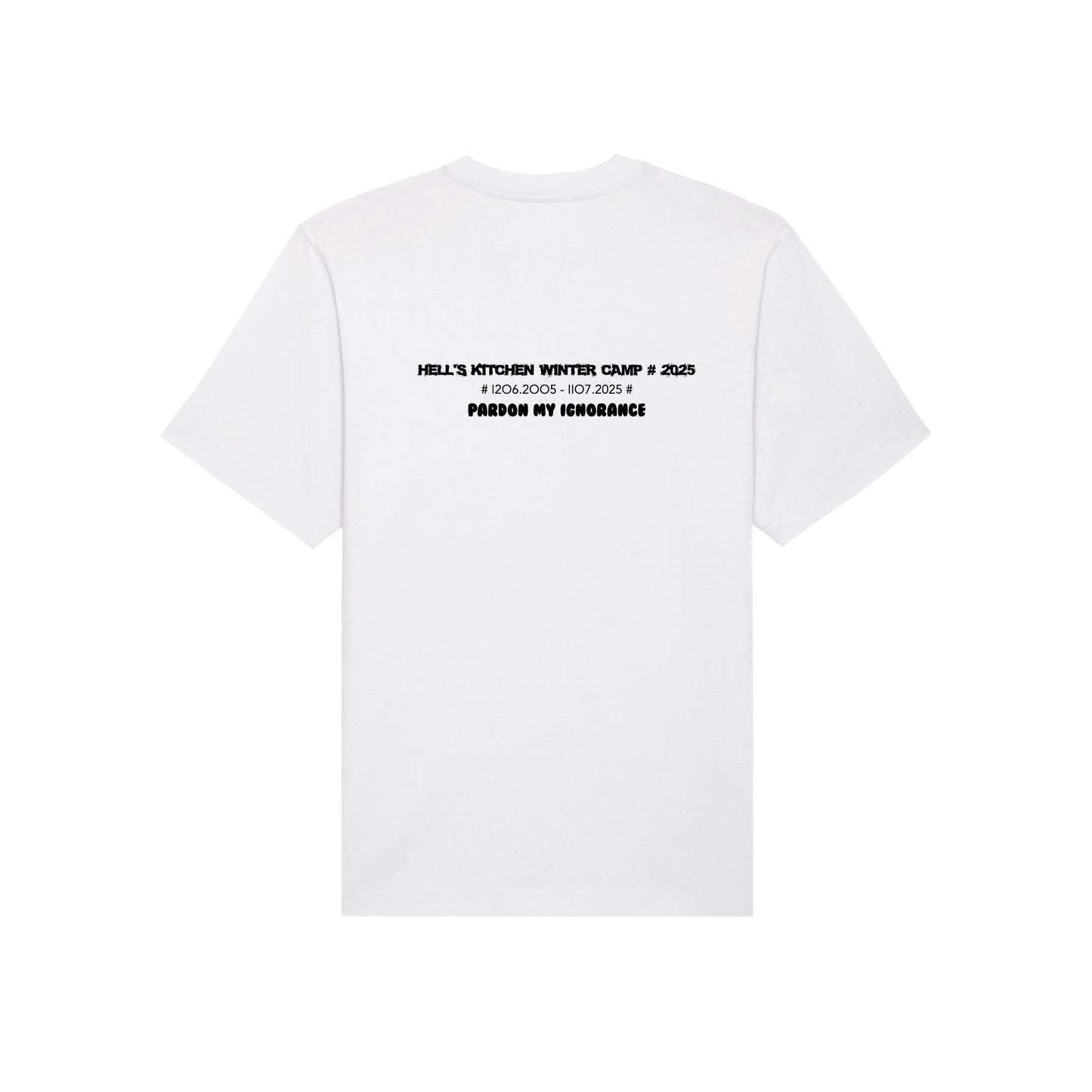 HELL'S KITCHEN WINTER CAMP 2025 //  HW SS TEE // Nordic Ice White & Black