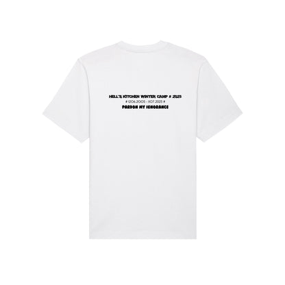 HELL'S KITCHEN WINTER CAMP 2025 //  HW SS TEE // Nordic Ice White & Black