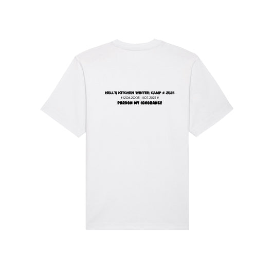HELL'S KITCHEN WINTER CAMP 2025 //  HW SS TEE // Nordic Ice White & Black