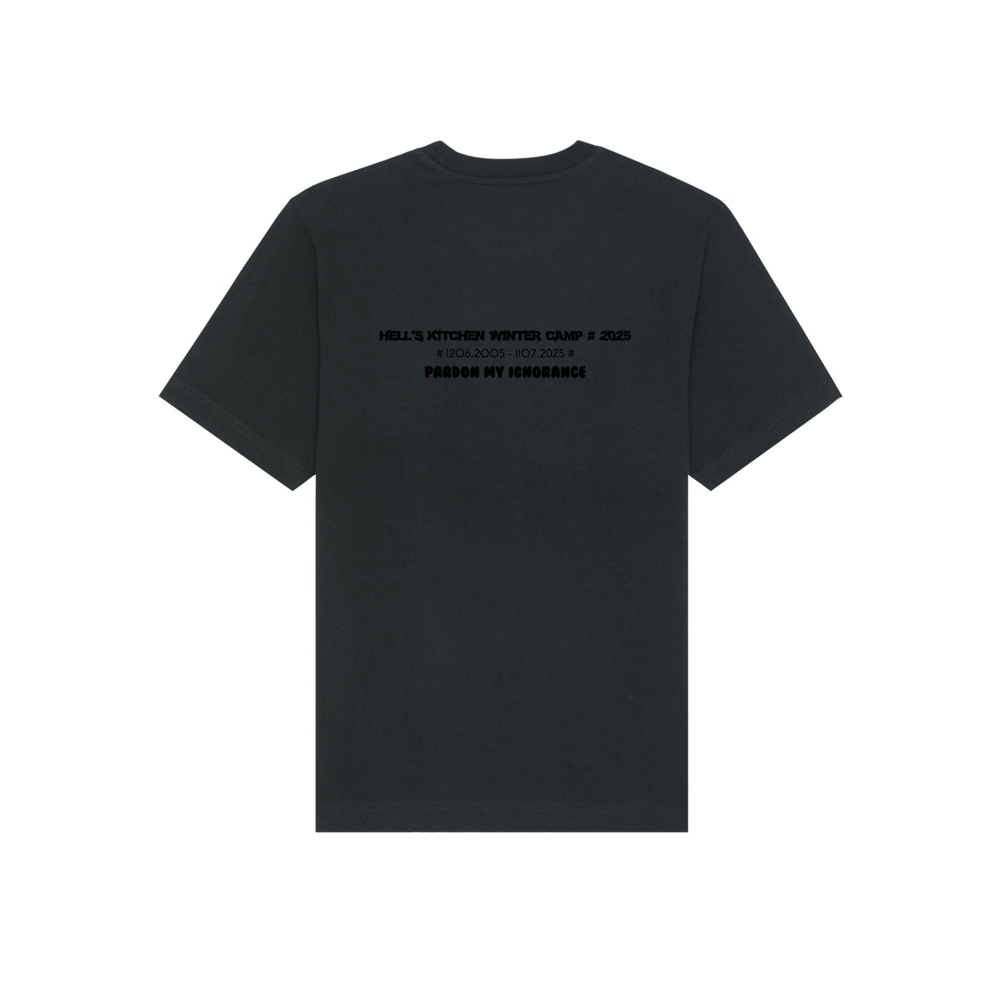 HELL'S KITCHEN WINTER CAMP 2025 //  HW SS TEE // Nordic Deep Black & Black