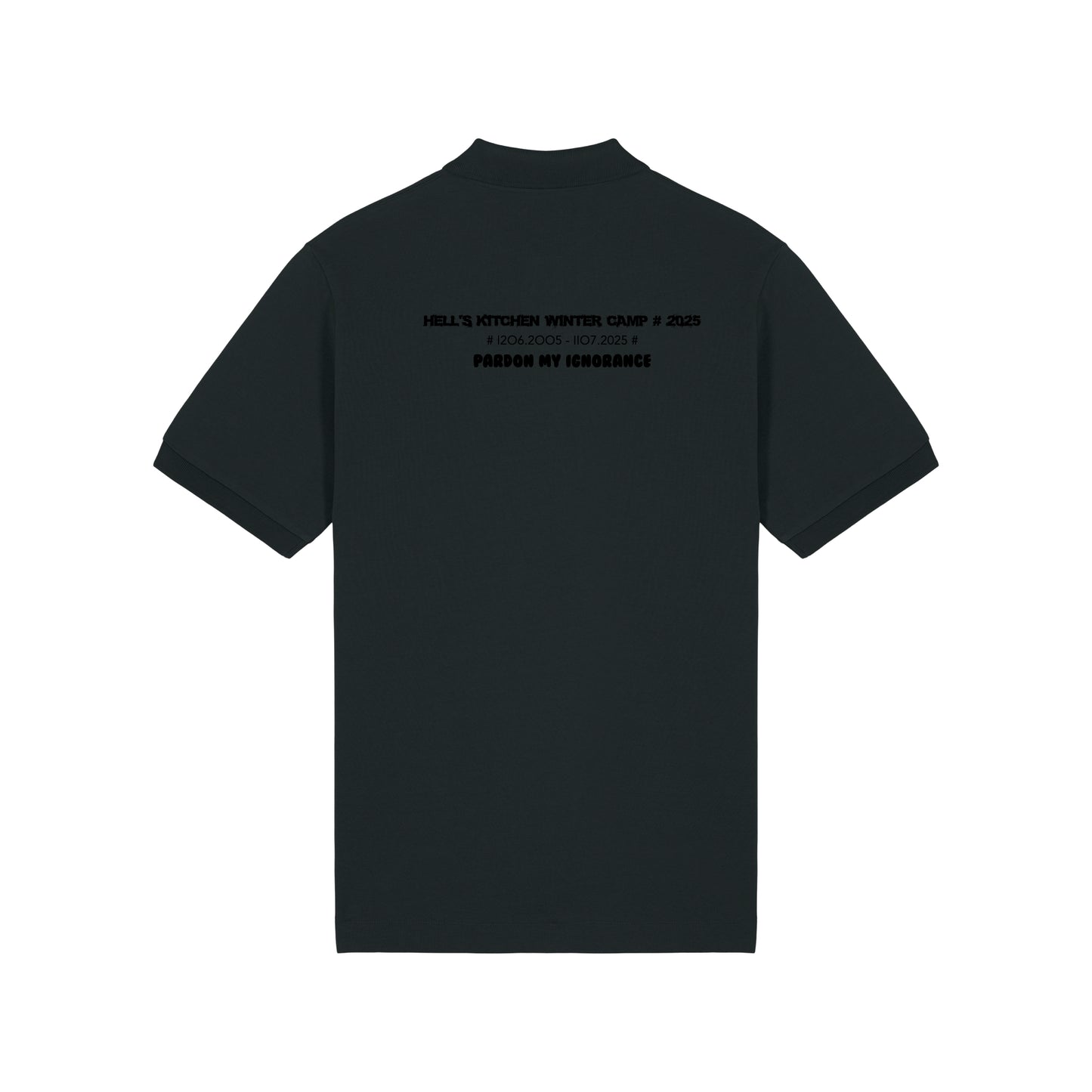 HELL'S KITCHEN WINTER CAMP 2025 //  HEAVYWEIGHT POLO-SHIRT // Nordic Deep Black & Black