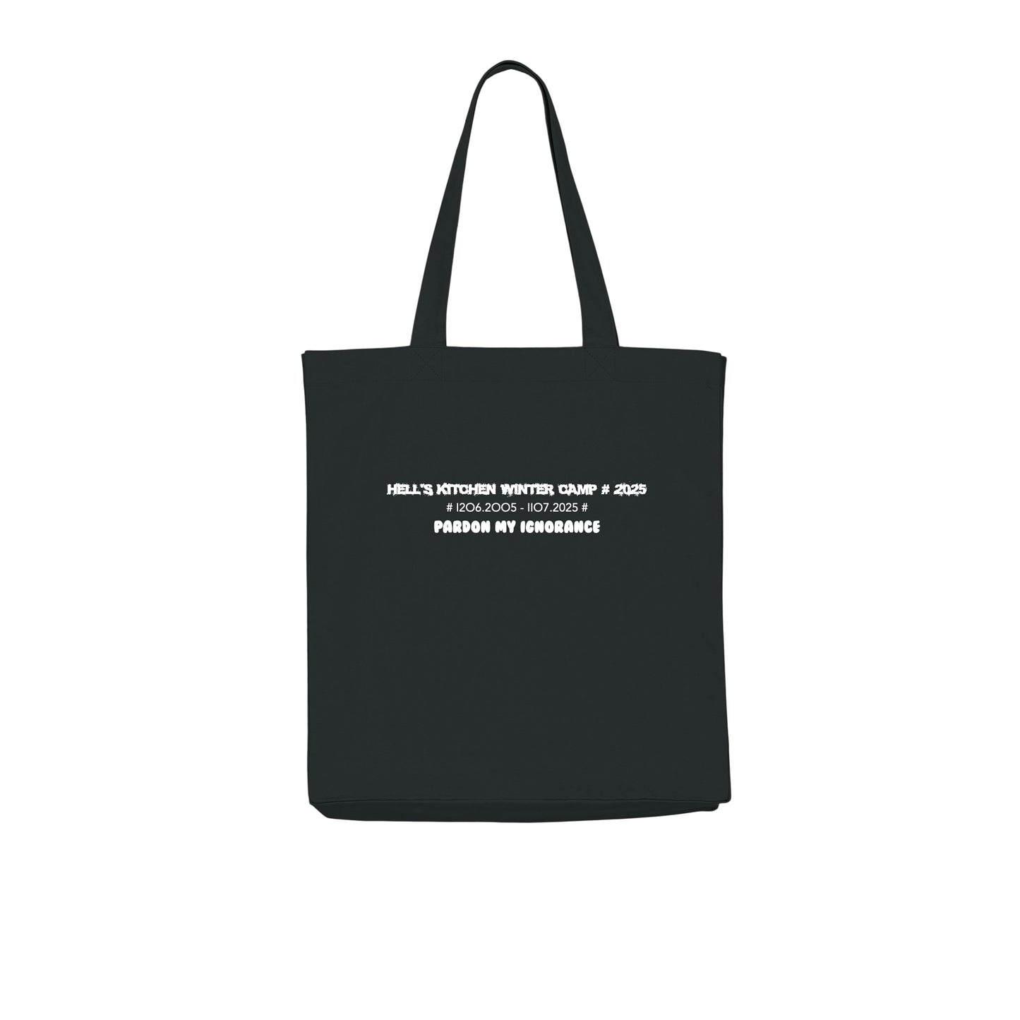 HELL'S KITCHEN WINTER CAMP 2025 // WIDE TOTE BAG // Nordic Deep Black
