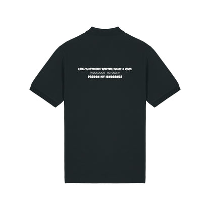 HELL'S KITCHEN WINTER CAMP 2025 //  HEAVYWEIGHT POLO-SHIRT // Nordic Deep Black & White