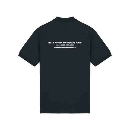 HELL'S KITCHEN WINTER CAMP 2025 //  HEAVYWEIGHT POLO-SHIRT // Nordic Deep Black & White