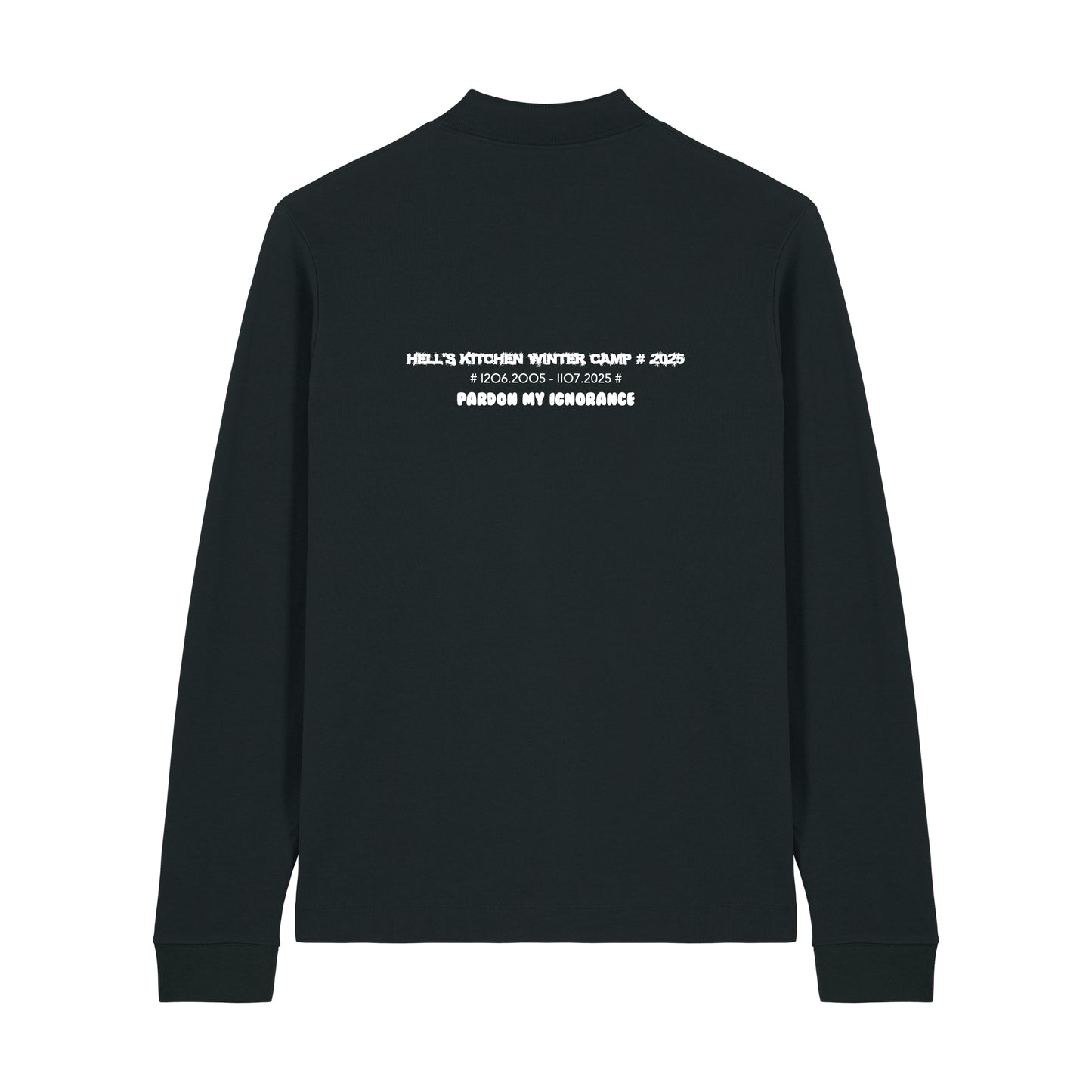 HELL'S KITCHEN WINTER CAMP 2025 // LONG-SLEEVED POLO-SHIRT // Nordic Deep Black