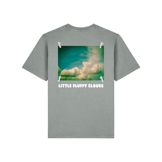 THE CAPSULE HW SS TEE //  TRACK 05 - REMIX D // GREEN  CLOUD ARTWORK