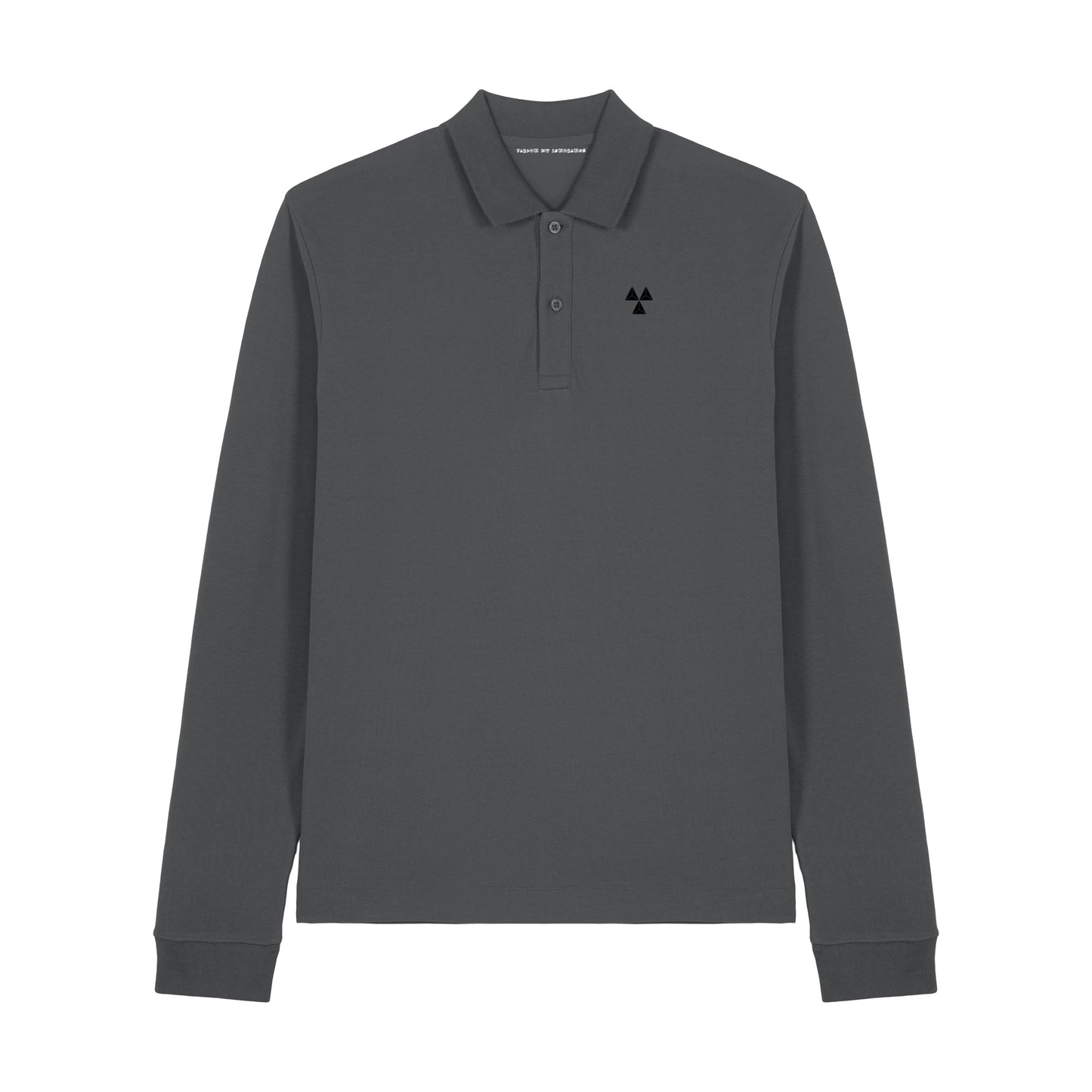 THE NORDIC CORE LONG-SLEEVED POLO-SHIRT // Nordic Concrete Grey