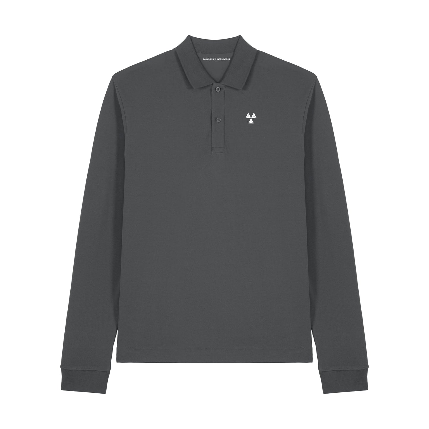 THE NORDIC CORE LONG-SLEEVED POLO-SHIRT // Nordic Concrete Grey