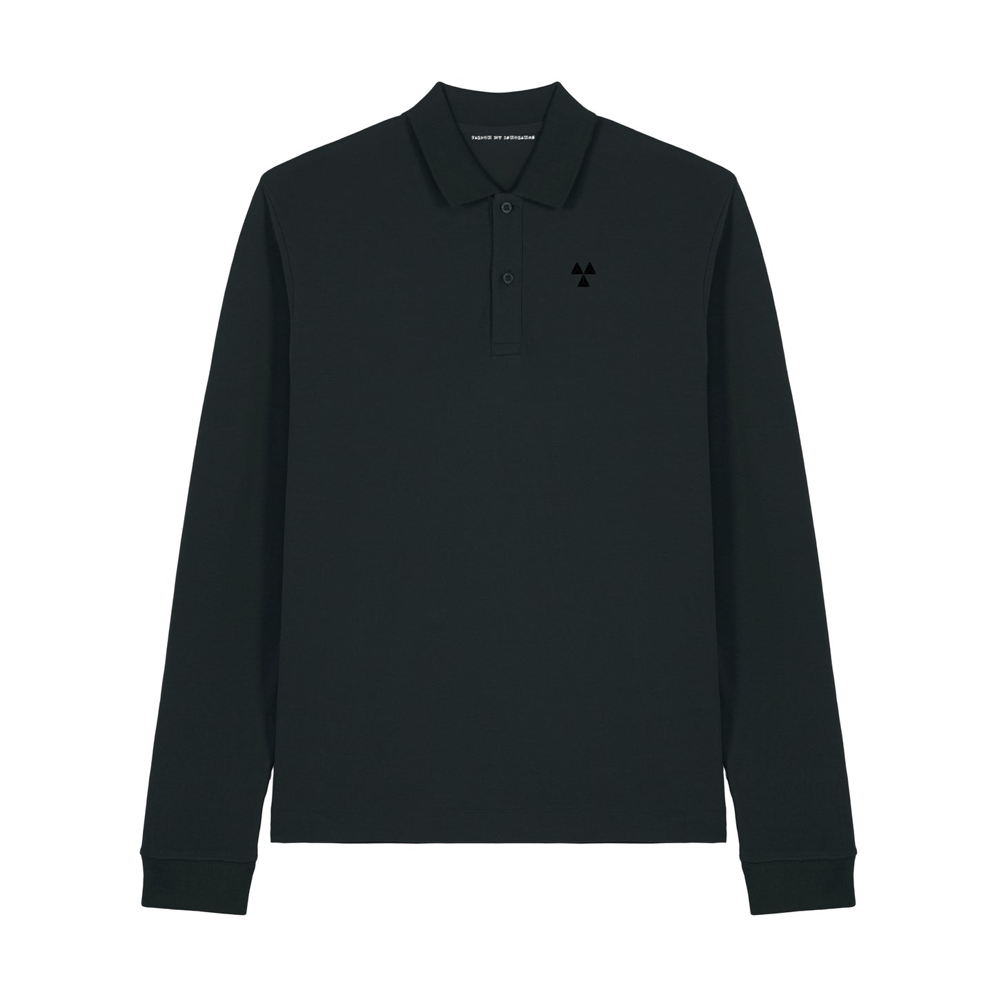 THE NORDIC CORE LONG-SLEEVED POLO-SHIRT // Nordic Deep Black