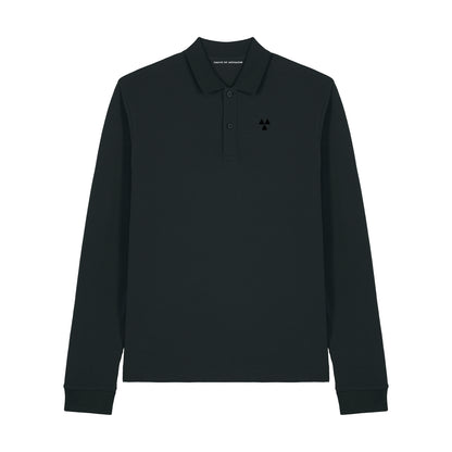 THE NORDIC CORE LONG-SLEEVED POLO-SHIRT // Nordic Deep Black
