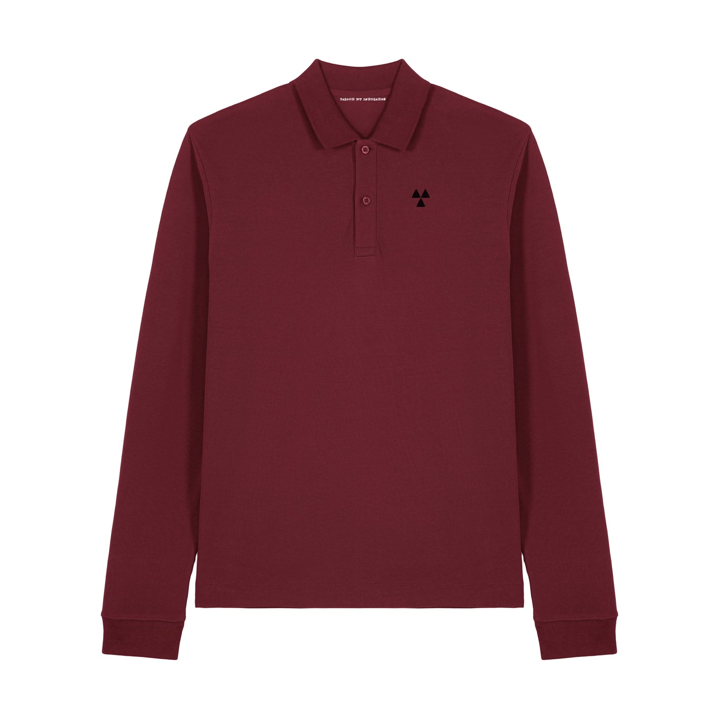 THE NORDIC CORE LONG-SLEEVED POLO-SHIRT // Nordic Wine Red