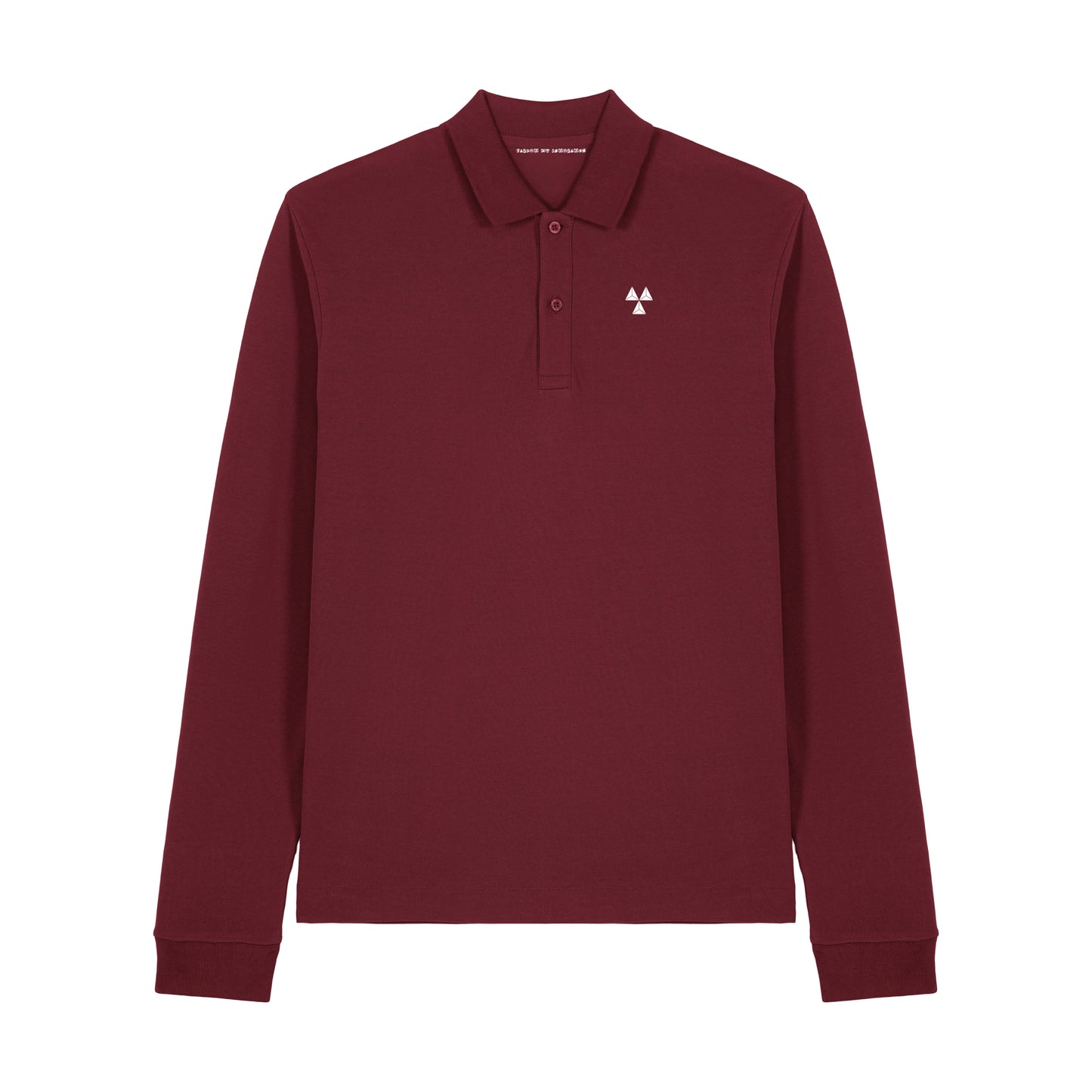 THE NORDIC CORE LONG-SLEEVED POLO-SHIRT // Nordic Wine Red