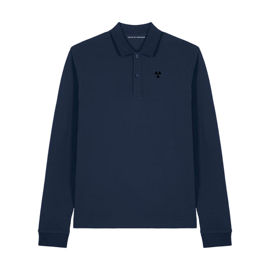 THE NORDIC CORE LONG-SLEEVED POLO-SHIRT // Nordic Midnight Blue