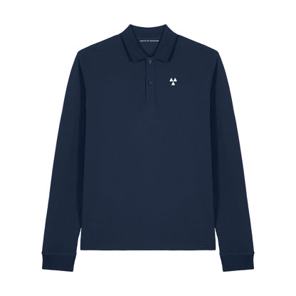 THE NORDIC CORE LONG-SLEEVED POLO-SHIRT // Nordic Midnight Blue