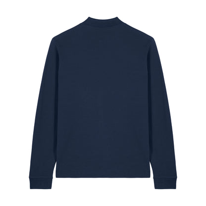 THE NORDIC CORE LONG-SLEEVED POLO-SHIRT // Nordic Midnight Blue