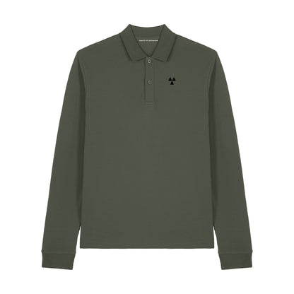 THE NORDIC CORE LONG-SLEEVED POLO-SHIRT // Nordic Forest Green