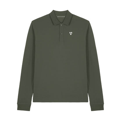 THE NORDIC CORE LONG-SLEEVED POLO-SHIRT // Nordic Forest Green