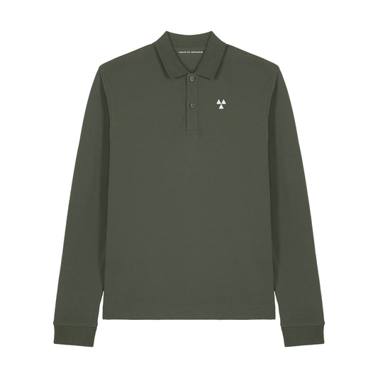 THE NORDIC CORE LONG-SLEEVED POLO-SHIRT // Nordic Forest Green