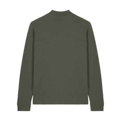 THE NORDIC CORE LONG-SLEEVED POLO-SHIRT // Nordic Forest Green