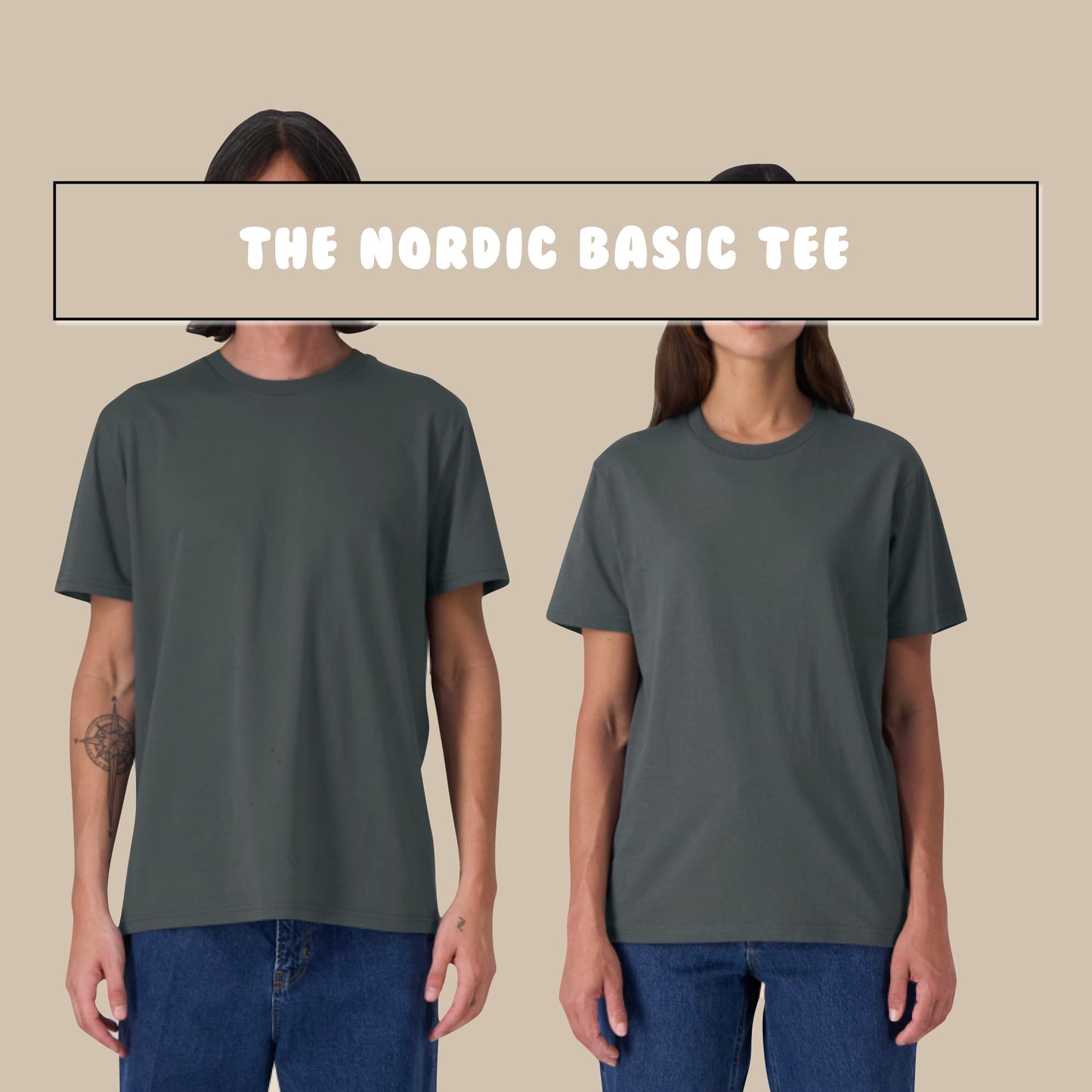 THE NORDIC BASIC TEE // Nordic Concrete Grey