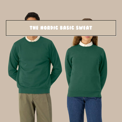 THE NORDIC BASIC SWEAT // Nordic Field Green
