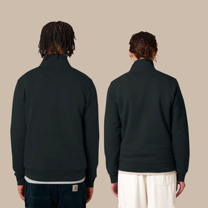 THE NORDIC BASIC ZIP NECK SWEAT // Nordic Blood Red