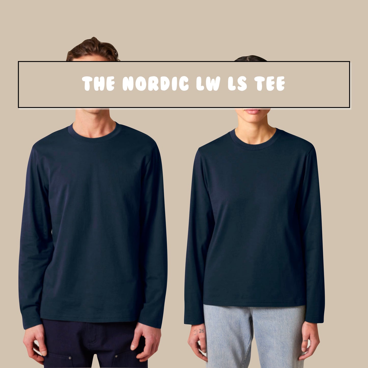 THE NORDIC LW LS TEE // Nordic Ice White