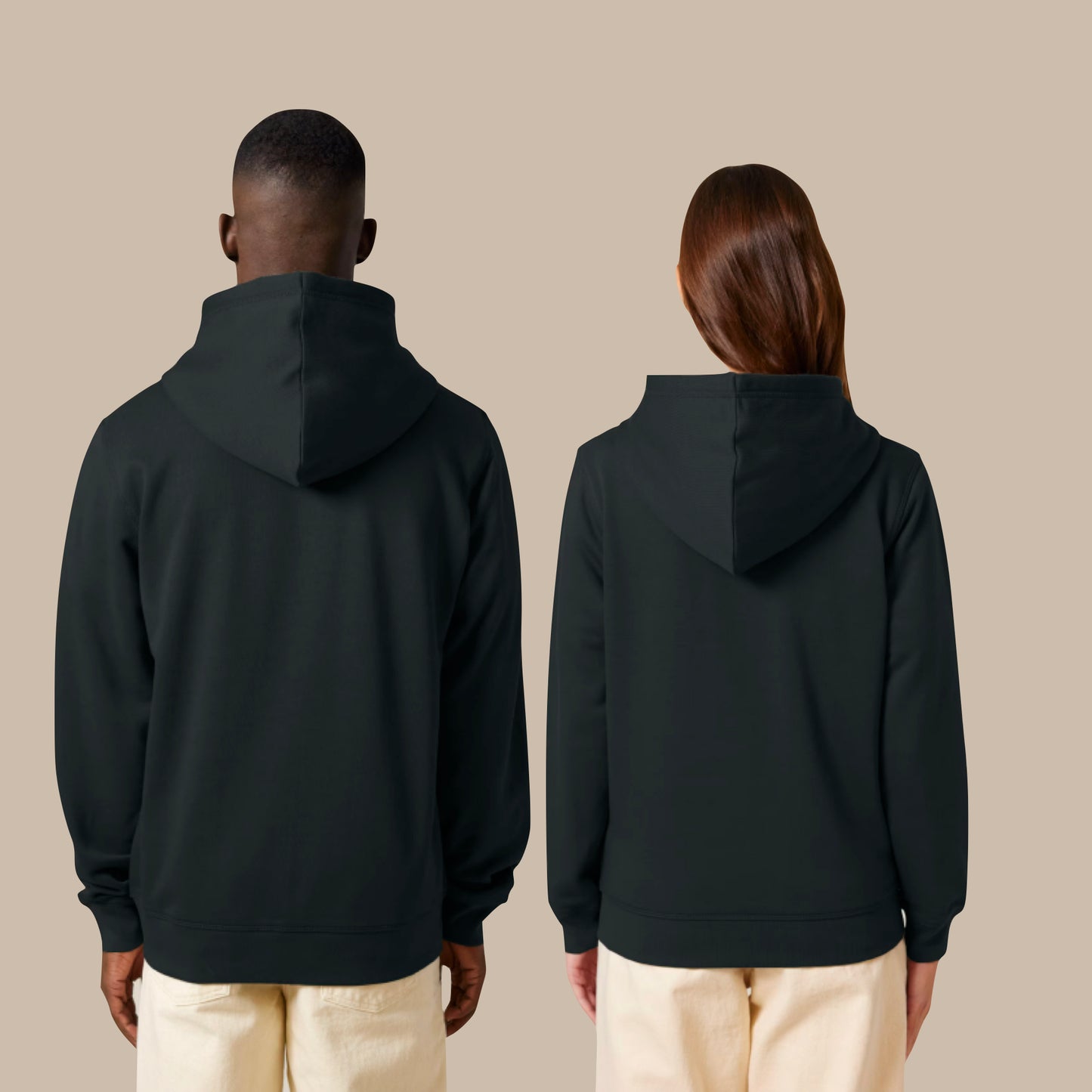 THE NORDIC BASIC ZIP HOODIE // Nordic Deep Black