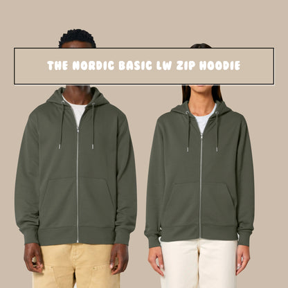 THE NORDIC LW ZIP  HOODIE // Nordic Forest Green