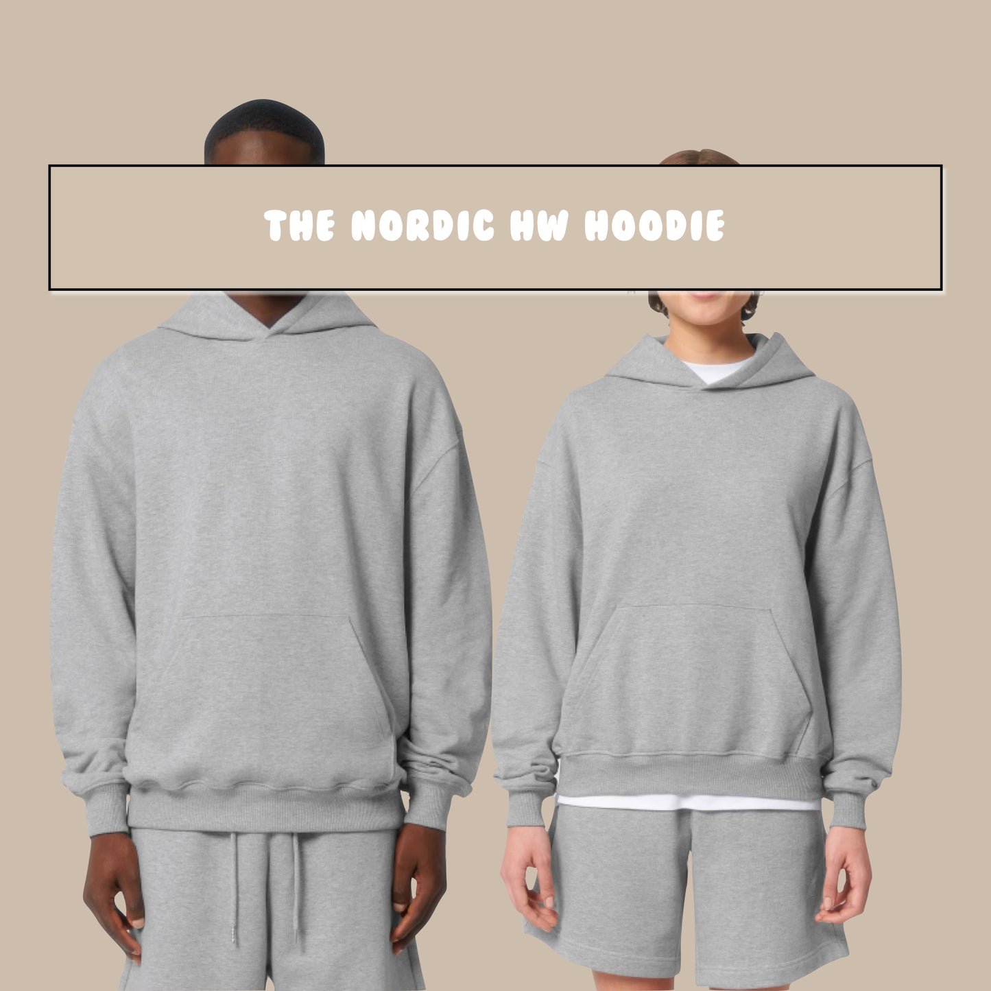 THE NORDIC HW HOODIE // Nordic Grey Melange