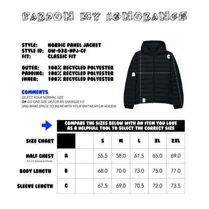 THE NORDIC CORE PANEL JACKET // Nordic Deep Black