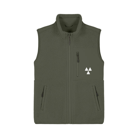 THE NORDIC CORE PILE VEST // Nordic Forest Green