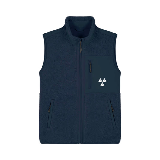 THE NORDIC CORE PILE VEST // Nordic Midnight Blue