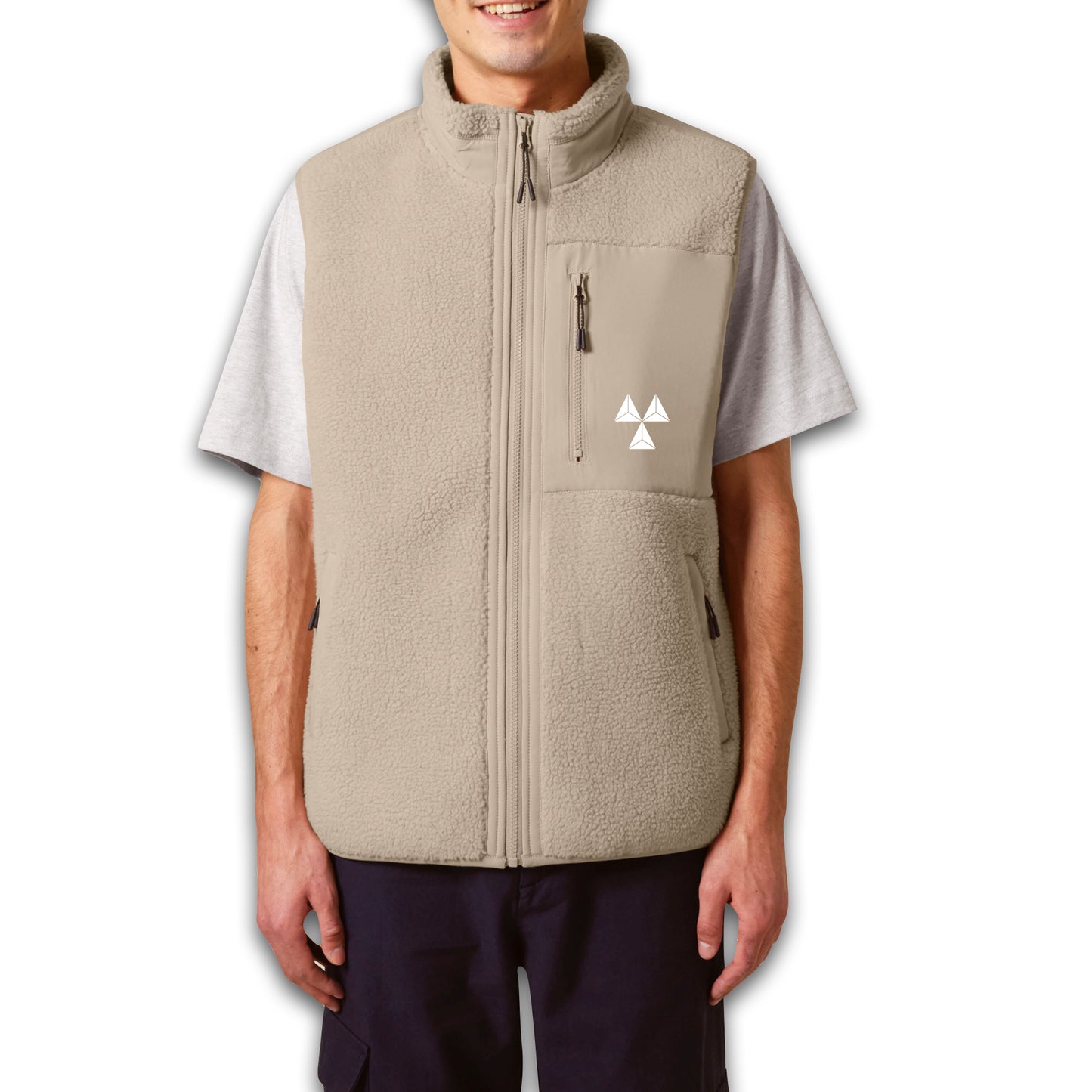 THE NORDIC CORE PILE VEST // Nordic Sand Dune