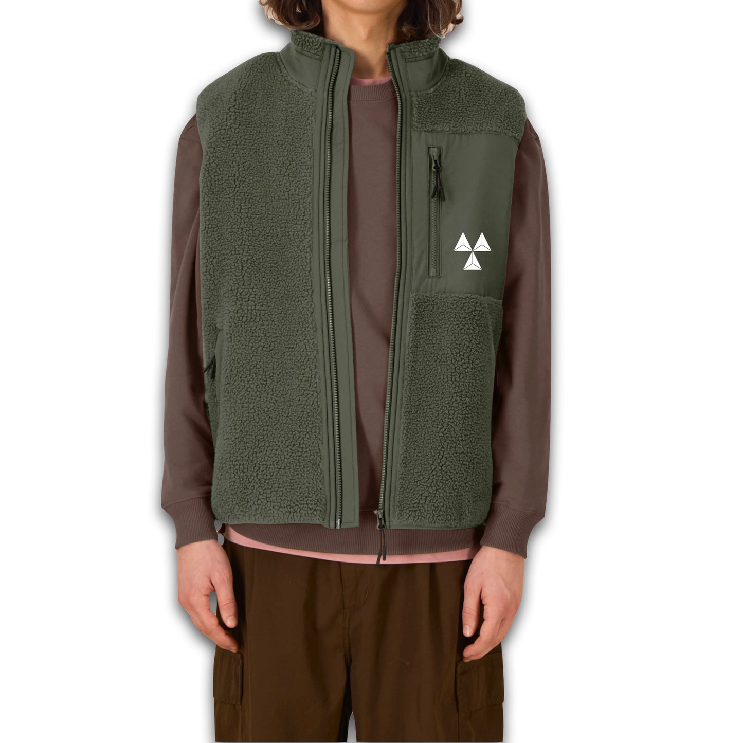 THE NORDIC CORE PILE VEST // Nordic Forest Green