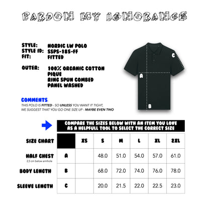 THE NORDIC CORE LIGHTWEIGHT POLO // Nordic Deep Black