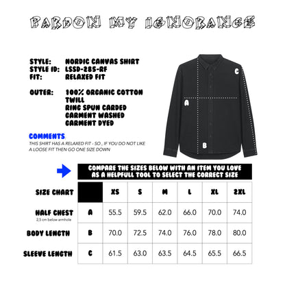 THE NORDIC CORE CANVAS SHIRT // Nordic Garment Dyed Nature