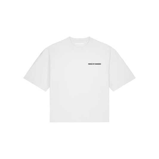 50/50 RECYCLED/ORGANIC COTTON  // OVERSIZED TEE // NORDIC ICE WHITE