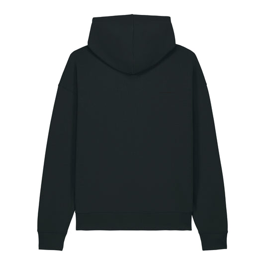 THE CAPSULE LW RELAXED HOODIE // TRACK 03 - REMIX A // Nordic Deep Black + Nordic Deep Black Artwork