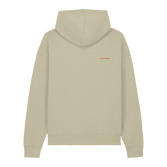 THE CAPSULE LW RELAXED HOODIE // TRACK 03 - REMIX A // Nordic Earth Clay + Nordic Brick Red Artwork (Copy)